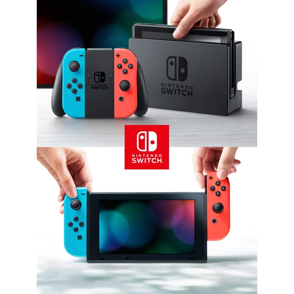 Review Máy Chơi Game Nintendo Switch Với Neon Blue Và Red Joy‑Con (Xanh